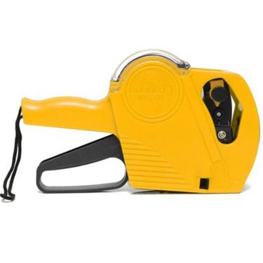 Imagem de Etiquetadora Rotulador Manual 8 Dígitos Etiquetas Amarelo