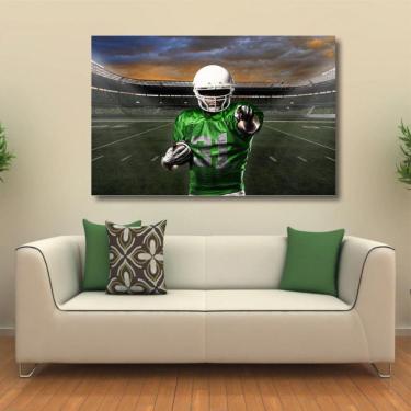Imagem de Quadro decorativo de Futebol Americano com Tela em Tecido