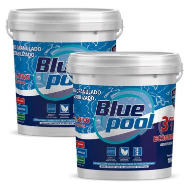 Imagem de Cloro para Piscina 3 em 1 Economic Balde 10 KG 251910B Kit 2 Unidades Bluepool by FLUIDRA