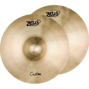 Imagem de Prato Para Bateria Zeus Custom Chimbal Zchh13 Bronze B20
