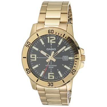 Imagem de Casio Relógio esportivo masculino de quartzo com pulseira de resina, TBA, 5 (modelo: MTP-VD01G-1BVCF)