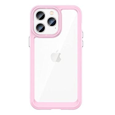 Imagem de Capa de telefone simples transparente acrílica para iphone 13 11 12 pro max x xs xr 7 8 plus se2 moda capa à prova de choque, pó real, para iphone 12