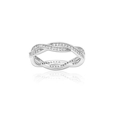 Imagem de Anel Trançado com Zircônia 18 Jolie Monte Carlo