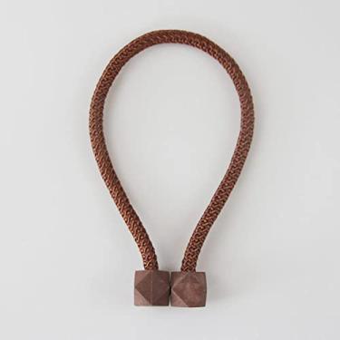 Imagem de Cinta de cortina cortina criativa fivela magnética sem perfuração sem instalação fivela de cortina de ligação de corda amarras de corda, T9,4 pcs