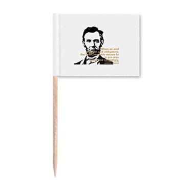 Imagem de Bandeira de palito de dente dos Estados Unidos para igualdade de presidentes