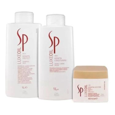Imagem de Wella Sp Luxe Oil Shampoo E Condicionador 1l + Mascara 400ml