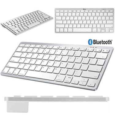 Imagem de Teclado Bluetooth para Galaxy Tab A T380/T385 Branco/Prata