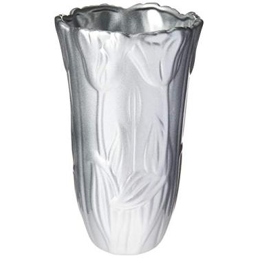 Imagem de Vaso Relevo Tulipa G Ceramicas Pegorin Prata