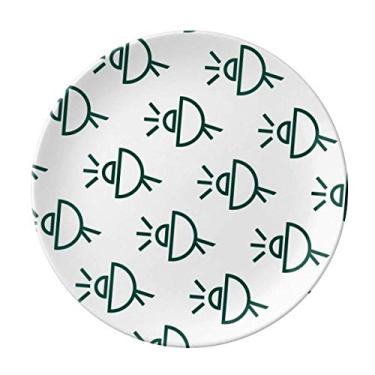 Imagem de Antena de satélite, padrão de vedação, placa decorativa de porcelana salver, louças de jantar