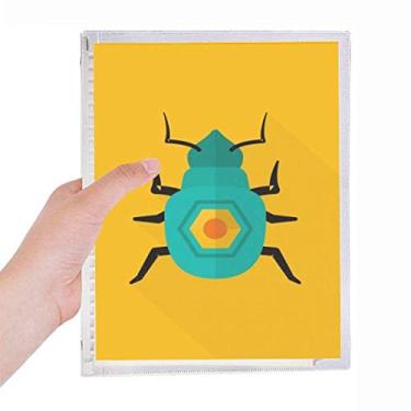 Imagem de Caderno com estampa dourada de faraó do Egito Antigo Caderno de folhas soltas diário recarregável de papelaria