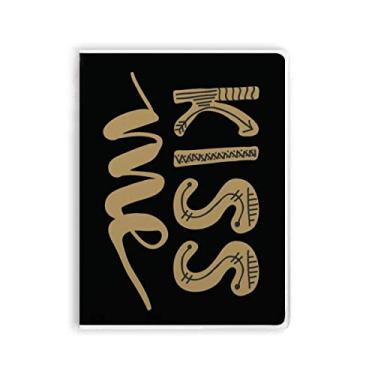 Imagem de Caderno de anotações escritas à mão Kiss Me, capa de goma