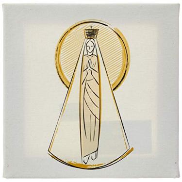 Imagem de Arte Maníacos Quadro Decorativo em Tela Canvas Nossa Senhora De Fátima Fundo Branco - 65x46cm