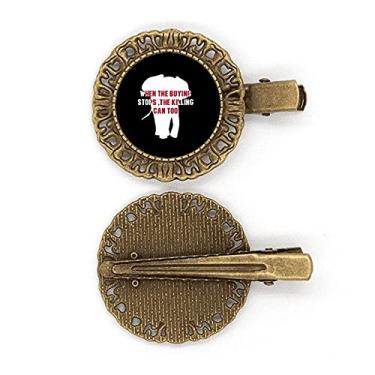 Imagem de When The Buying Stop The Killing Can Too grampo de cabelo prendedor de cabelo