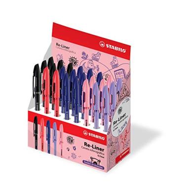 Imagem de Caneta Esferográfica – STABILO Re-Liner – Display com 24 unidades – Cores sortidas