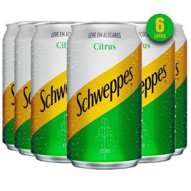 Imagem de Schweppes Citrus Leve Em Açucares 350Ml  6 Latas 