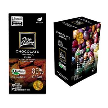 Imagem de Barra De Chocolate Orgânico 86% Cacau Ouro Moreno 80G