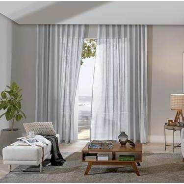 Imagem de Cortina Inove Mônaco Barrada para Trilho Suisso 5,40x2,80 Aluminio - Bella Janela