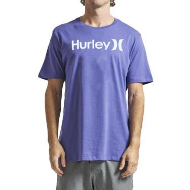 Imagem de Camiseta Hurley O&O Solid Sm24 Masculina Roxo