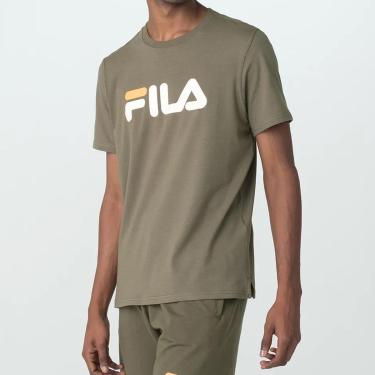 Imagem de Camiseta Fila Masculina Letter Premium III Verde-Masculino