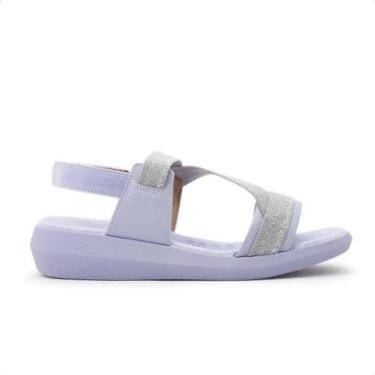 Imagem de Sandália Usaflex Plataforma Multimateriais Feminina-Feminino