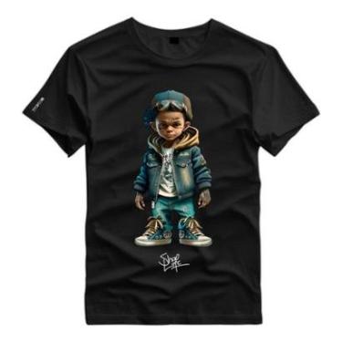 Imagem de Camiseta Personalizada Kid Rapper Tattoo Criança Style-Unissex