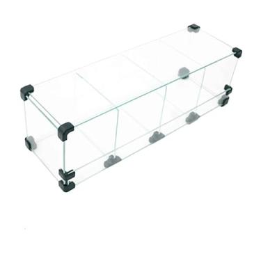 Imagem de Baleiro Expositor Preto de Vidro - 0,50 x 0,15 x 0,15m