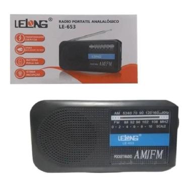 Imagem de Radio Retro Fm/Am Bolso Mesa Portatil Analógico Antena