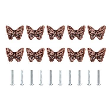 Imagem de Puxador de Gaveta Alças Borboleta Puxador Armário de Guarda-roupa Sólido Estilo Moderno Único Furo Starfish Butterfly Handle Melhoria da Casa Armários de Armazenamento (borboleta