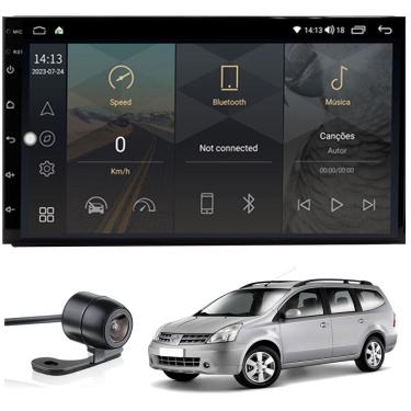 Imagem de Central Multimídia Nissan Livina 2008 2009 2010 2011 2012 2013 Tela IPS de 7" Pole...