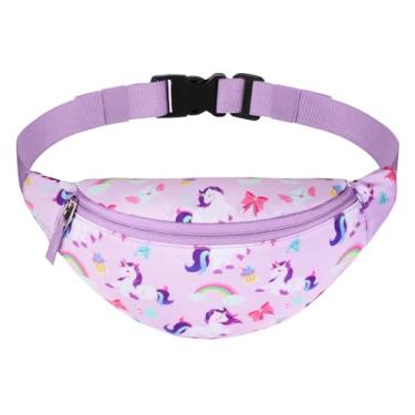 Imagem de Vipdeal Pochete infantil para meninas e meninos, Unicórnio roxo