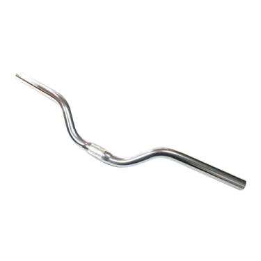 Imagem de Colaxi Barra plana do riser do guiador da bicicleta, guiador forte da bicicleta da braçadeira superior de 25.4mm, barra do punho para bicicletas de estrada, liga de alumínio de 54cm