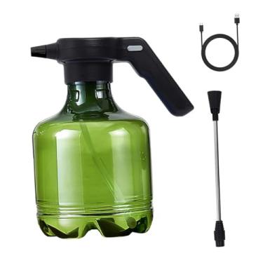 Imagem de 3l garrafa de pulverizador elétrico bocal de névoa ajustável dispensador agrícola pulverizador de água para limpeza de gramado de quintal, Verde