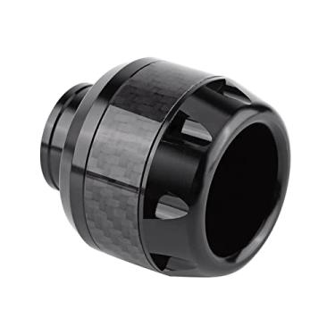 Imagem de Garfo Dianteiro de Fibra de Carbono para Motocicleta, par de Proteção contra Acidentes, Substituição Durável de para Motocicleta Azul (Preto)