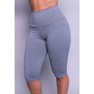 Imagem de Bermuda Suplex Longa Lisa Moda Fitness Feminina Academia Ciclista-Feminino