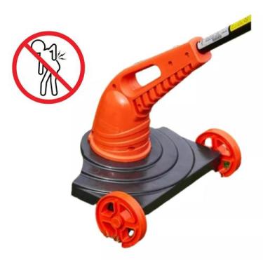 Imagem de Adaptador Com Roda Para Aparador De Grama Suporte Corte Leve, Laranja