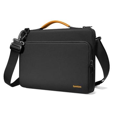 Imagem de tomtoc Bolsa de ombro protetora 360 para laptop M4 MacBook Pro 16 polegadas M3/M2/M1 Pro/Max 2024-2019, a NOVA RAZER BLADE 15/16, laptop Dell Inspiron 16, capa de acessório resistente à água