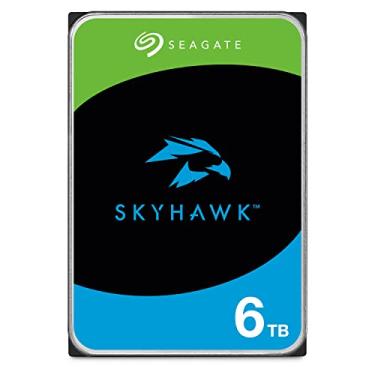 Imagem de Seagate Disco rígido interno de vídeo Skyhawk de 6 TB – 3,5 polegadas SATA 6Gb/s 256MB Cache para sistema de câmera de segurança DVR NVR com serviços de resgate internos (ST6000VXZ09/009)
