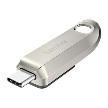 Imagem de SanDisk Flash Drive USB Tipo C Ultra Luxe de 256 GB - Até 400 MB/s, USB 3.2 Geração 1, Design de Metal Premium - SDCZ75-256G-G46