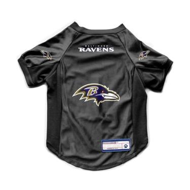 Imagem de Littlearth NFL Baltimore Ravens Camiseta elástica para animais de estimação, cor do time, PP
