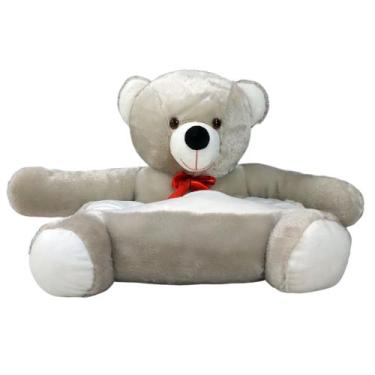 Imagem de Assento Para Bebe Urso De Pelúcia Apoio Sofazinho Cadeirinha - Príncip