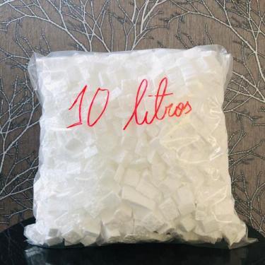 Imagem de Pedaços de Isopor Cubos e Tiras P/ Enchimento Puff 10 Litros - ST