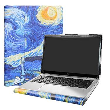 Imagem de Alapmk Capa protetora para HP ZBook Firefly 14 G7/ ZBook Firefly 14 G8/ProBook 440 G8 G9 G10/ProBook 445 G8 G9 G10/ProBook 640 G8 G9/Elite mt645 G7/ 14-emXXXX 14-em00477 nº 35.1 6 cm, Noite Estrelada