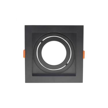 Imagem de Spot de Embutir Conecta Par 20 Quadrado Recuado Preto 13cm Evoled