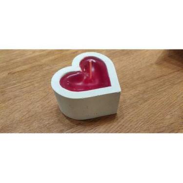 Imagem de Molde para vaso de concreto ou vela modelo Coração - print42