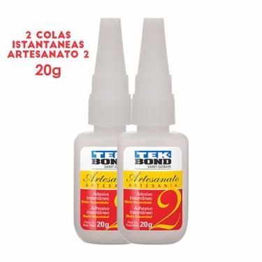 Imagem de 2 Unid. Cola Instantânea Artesanato N2 Tekbond 20g Média
