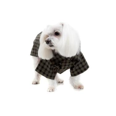 Imagem de Camisa Xadrez para Cachorro e Gato Pet - Bichinho Chic, Verde, 2