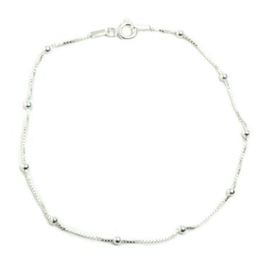 Imagem de Pulseira Bolinha Prata Legitima 925 - Lojas La+Ny, Cinza claro, 19