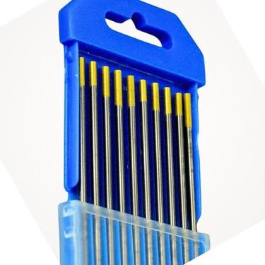 Imagem de 10 Un Eletrodo Tungstênio 2,4mm Ponta Amarela Lantânio - 000021