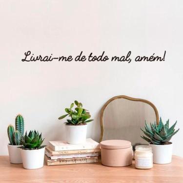 Imagem de Adesivo Salmo Livrai-me de Todo Mal, Amém! Parede Parabrisa - Kanto St