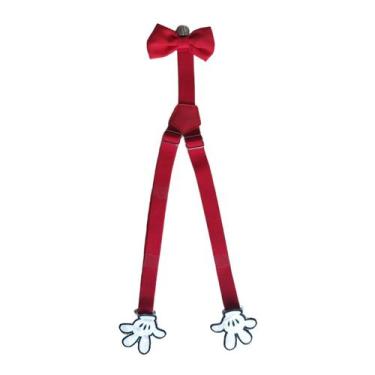 Imagem de Suspensório + Gravata Borboleta Infantil Criança Personagens - Migueli